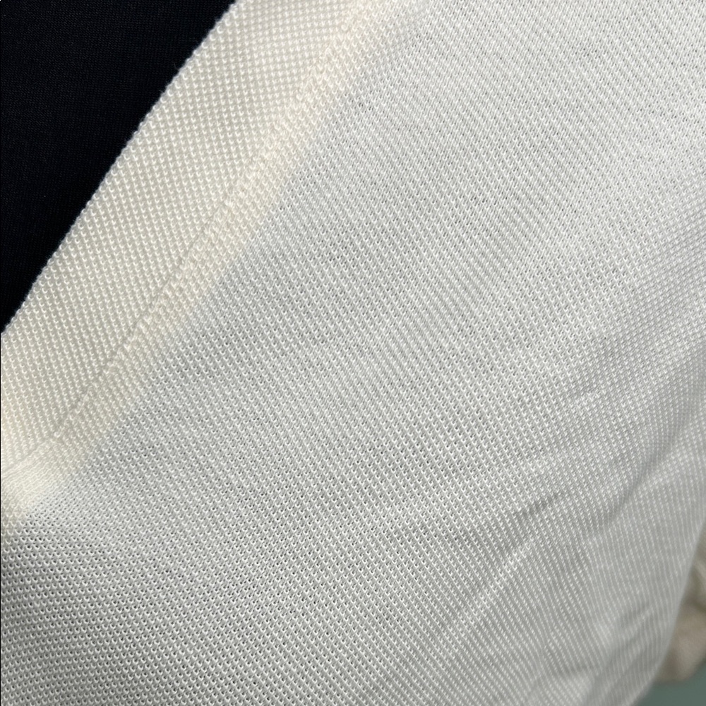 Lou & Grey Cream  COTTON Short Sleeve Polo - Picture 9 of 13